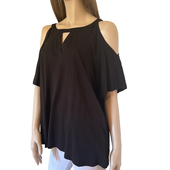 Michael Kors Cold Shoulder Top Blouse Tank Tunic Cut Out - Picture 7 of 11